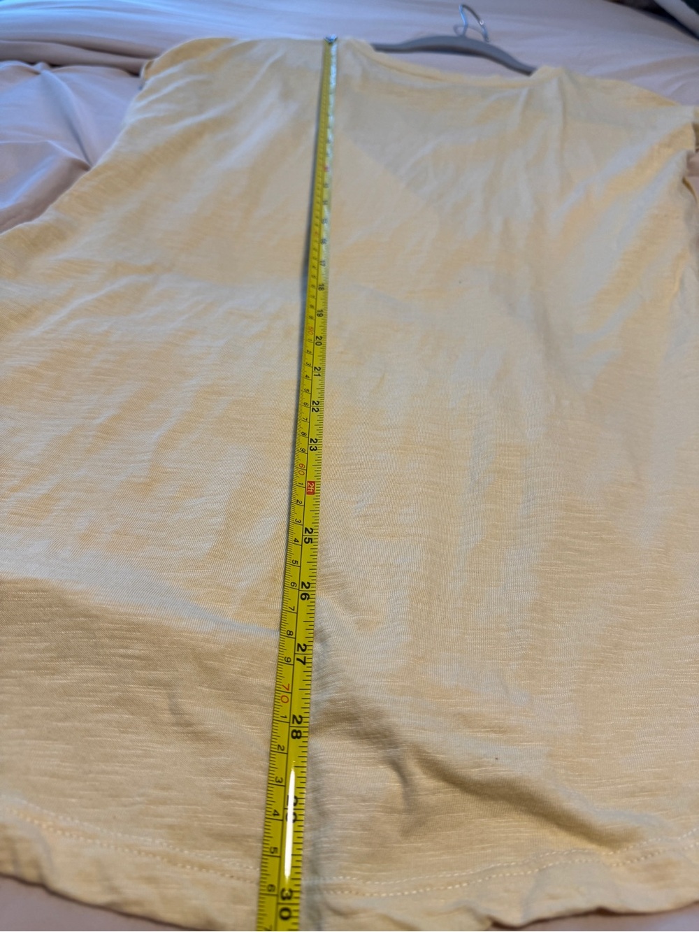 Coldwater Creek Light Yellow woman’s tunic high low hemline